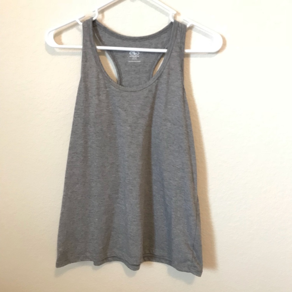 Athletic Work Gray Loose Tank Top
